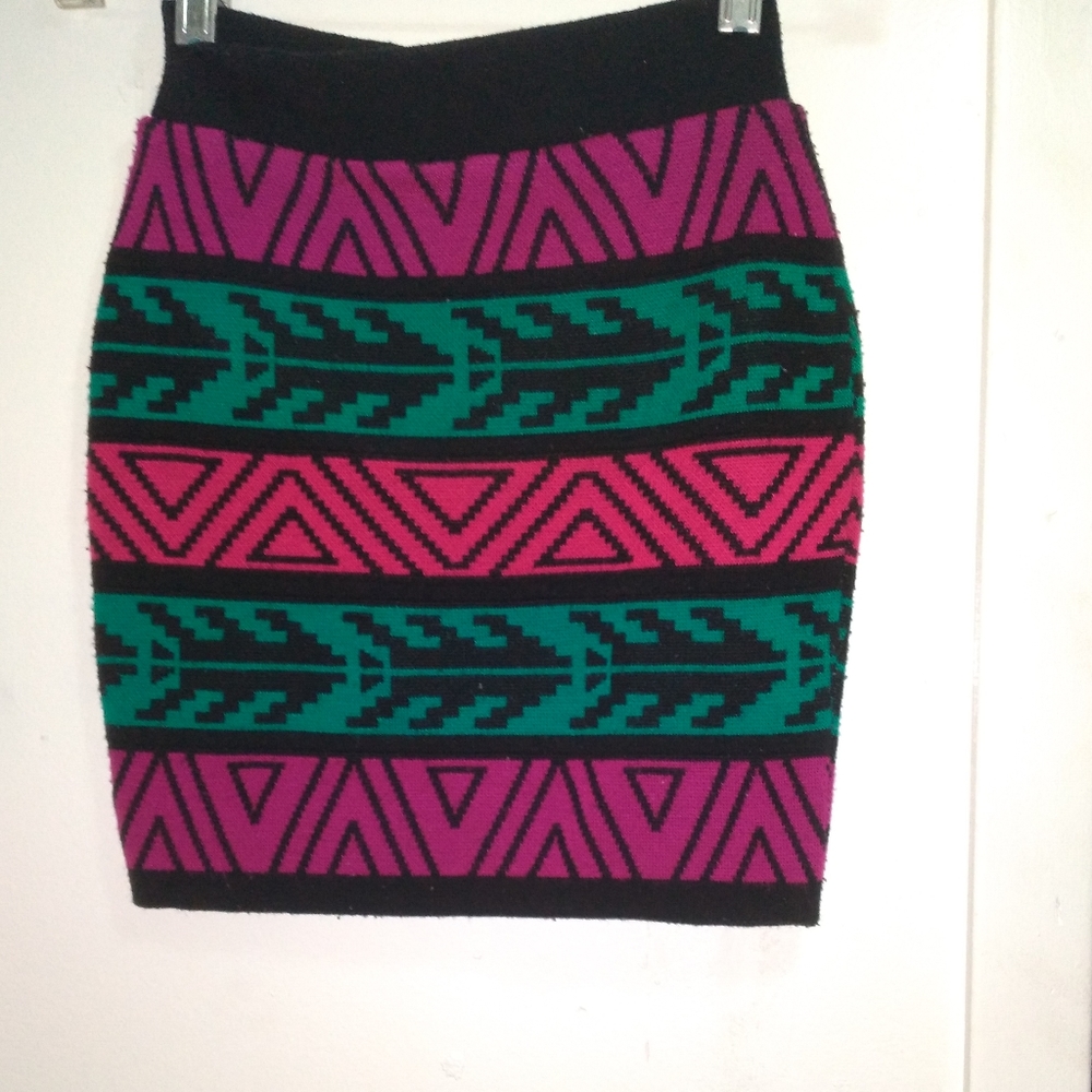Multicolor mini skirt